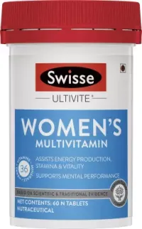 Swisse Ultivite Women's Multivitamin (36 Herbs Vitamins & Minerals) For Energy Stamina Vitality And Mental Performance - 60 Tablets
