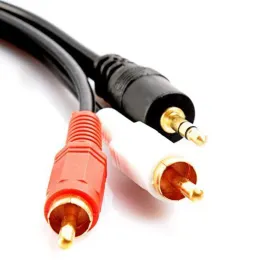 Global Craft 3.5mm Stereo to 2 RCA Audio Adapter Cable