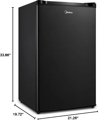 Midea WHS-160RB1 4.4 Cu Ft Single Door Mini Refrigerator