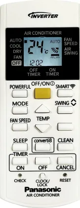 Panasonic CS/CU-SU18BKY3W 1.5 Ton 3 Star 2026 Inverter Split AC