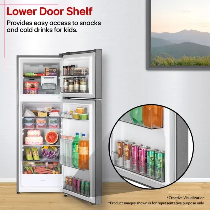 LG GLT2526XWDS 251 L 2 Star Double Door Refrigerator