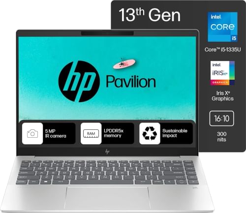 HP Pavilion Plus 14-ew0107TU Laptop (13th Gen Core i5/ 16GB/ 512GB SSD/ Win 11)