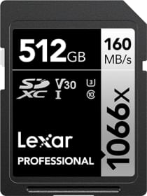 Lexar Professional 512GB SDXC UHS-I/U3 1066x Memory Card