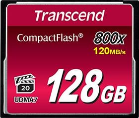 Transcend TS128GCF800 128GB 800X Compact Flash Memory Card