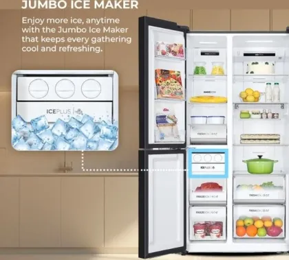 Haier HRT-683PWGU1 598 L Side by Side Refrigerator