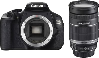 Canon EOS 600D SLR (Kit III EF-S 18-200mm Lens)