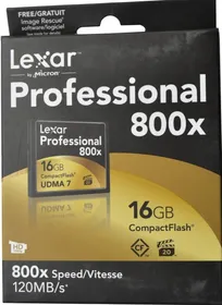 Lexar 16GB Compact Flash 800X UDMA7 160MB/s Memory Card