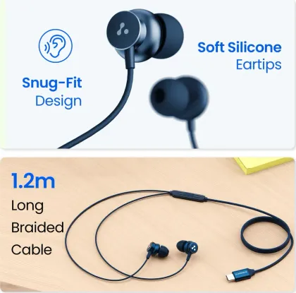 Ambrane Stringz 04 Type-C Wired Earphones