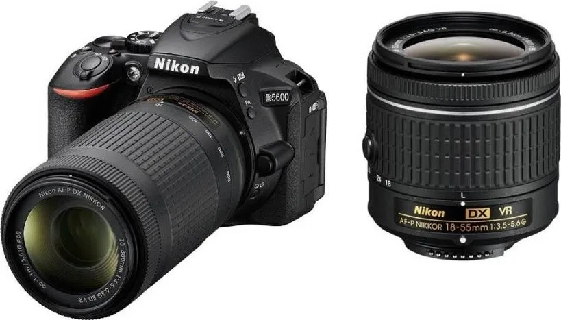 Nikon D5600 DSLR Camera (AF-P 18-55mm 70-300mm VR Lens) Price in