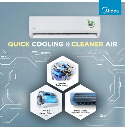Midea MAI12SR5R36W0 1 Ton 5 Star 2026 Inverter Split AC