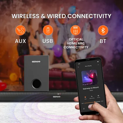 Gizmore GizBar SW8000 120W Bluetooth Soundbar