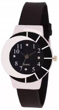 Girls Watches Stylish Casual Black Color Dial Watch