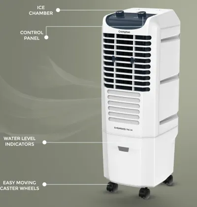 Crompton Surebreeze TAC24 24 L Tower Air Cooler