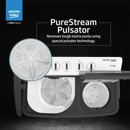 Voltas Beko WTT75UHA 7.5 Kg Semi Automatic Washing Machine