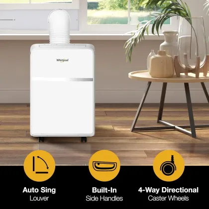 Whirlpool WHAP131BWC 8000 BTU 115V Portable AC