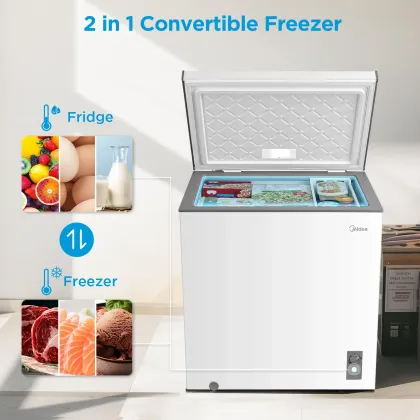 Midea MERC07C4BAWW 7 Cu Ft Single Door Chest Freezer