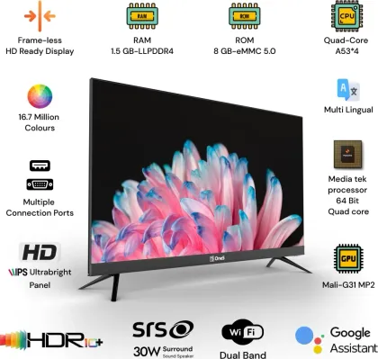 One5 O5F3L2 32 inch HD Ready Smart LED TV