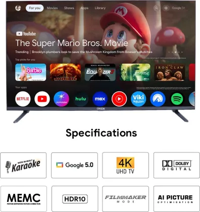 Onida Karaoke Series 43 inch Ultra HD 4K Smart LED TV (43UGF)