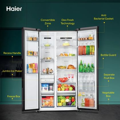 Haier HRS-682KYG-P 630 L Side by Side Door Refrigerator