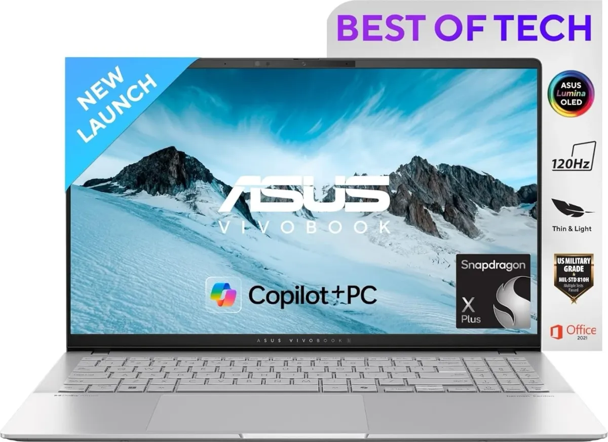 Asus Vivobook S 15 OLED S5507QA-MA551WS Laptop (Snapdragon X Plus