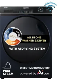 Haier EFLD110-DM14IEICBKU1 11 kg Fully Automatic Front Load Washing Machine