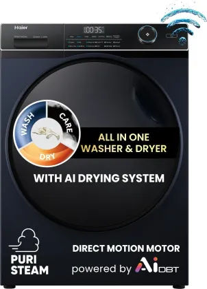 Haier EFLD110-DM14IEICBKU1 11 kg Fully Automatic Front Load Washing Machine