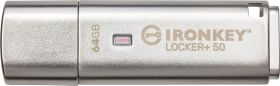 Kingston Ironkey Locker+ 50 64GB USB 3.2 Gen 1 Flash Drive