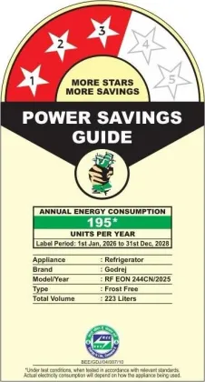 Godrej RF EON 244CN RCIF 223 L 3 Star Double Door Refrigerator