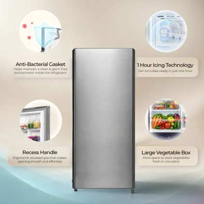 Haier HED-204TDSA-N 190 L 4 Star Single Door Refrigerator