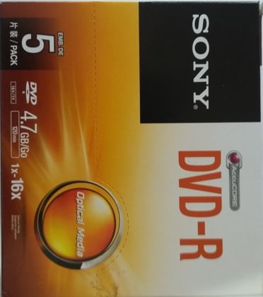 Sony DVD Recordable 4.7GB