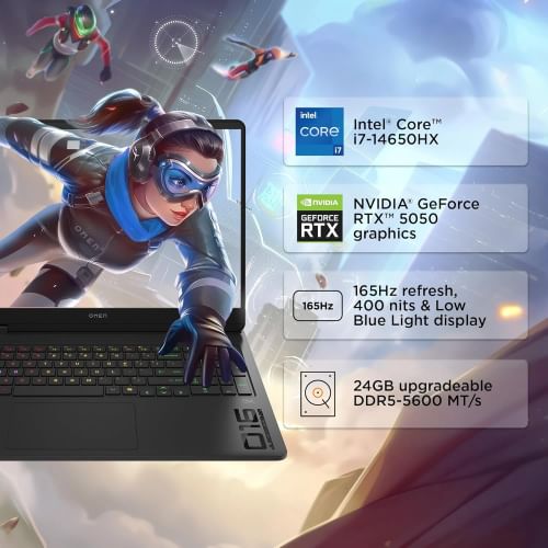 HP Omen 16-am0241TX Gaming Laptop (14th Gen Core i7/ 24GB/ 1TB SSD/ Win11/ 8GB RTX 5050 Graph)