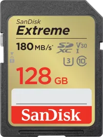 SanDisk Extreme 128 GB UHS-I SDHC Memory Card