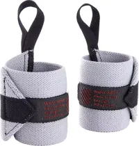 DOMYOS Weight Training Wrist Wrap Strap - Light Grey