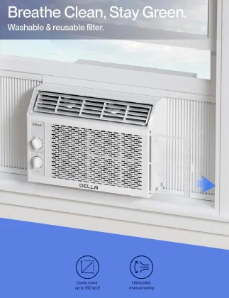 Della 048-TL-W5KW 5000 BTU 115V Window AC