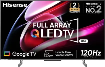 Hisense U6K 55 inch Ultra HD 4K Smart QLED TV (55U6K)