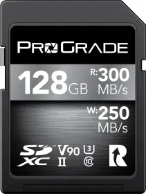 Prograde Digital 300R 128GB SDXC UHS-II Memory Card