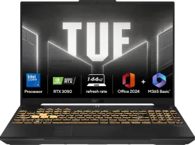 Asus TUF Gaming F16 FX607VJB-RL179WS Laptop (Intel Core 5 210H/ 16GB/ 512GB SSD/ Win11/ 6GB Graph)