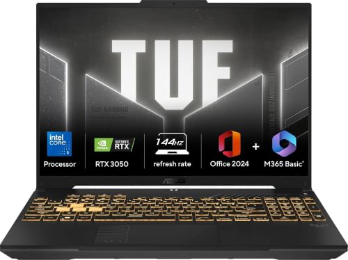 Asus TUF Gaming F16 FX607VJB-RL179WS Laptop (Intel Core 5 210H/ 16GB/ 512GB SSD/ Win11/ 6GB Graph)