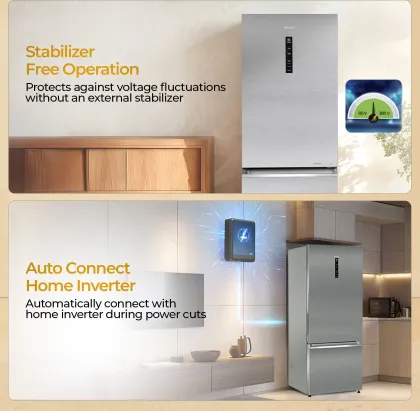 Haier HEB-362TSA-P 355 L 2 Star Double Door Refrigerator