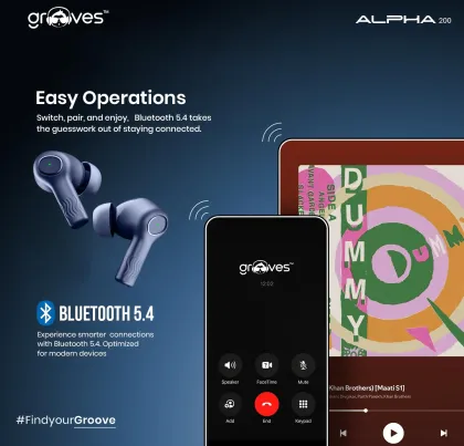 Grooves Alpha 200 True Wireless Earbuds