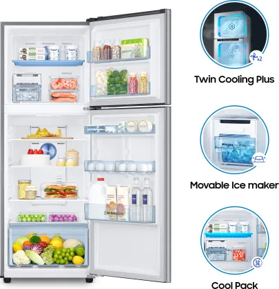 Samsung RT34C4523S9 301 L 3 Star Double Door Refrigerator