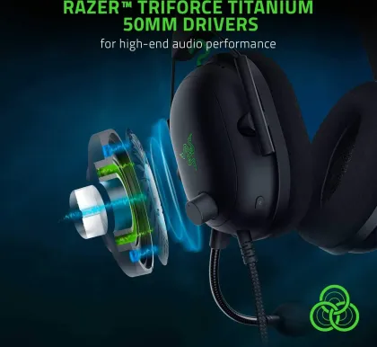 Razer BlackShark V2 Wired Gaming Headphones