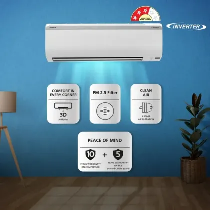 Daikin FTKL50UV16V 1.5 Ton 3 Star 2023 Inverter Split AC