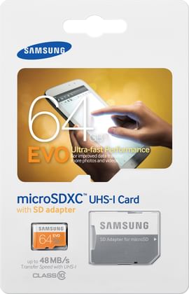 Samsung 64GB MicroSDXC Memory Card (Class 10 Evo)
