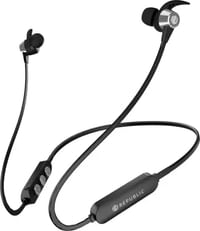 Nu Republic Vybe Sports Bluetooth Wireless Earphones with Mic X-Bass IPx5 BTv5.0 (Silver/Black)