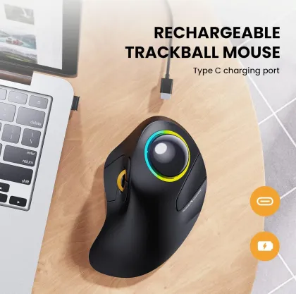 ProtoArc EM03 Ergonomic Trackball Wireless Mouse - image 5