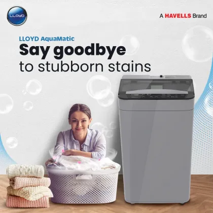 Lloyd GLWMT65GLGAM 6.5 Kg Fully Automatic Top Load Washing Machine