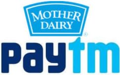 Pay using Paytm @ Mother Dairy and Get Upto Rs. 2,000 Cashback