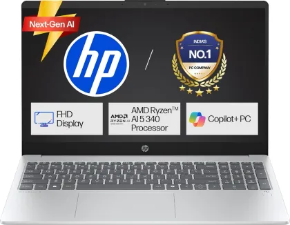 HP OmniBook 3 15-fn0007AU AI Laptop (AMD Ryzen AI 5 340/ 16GB/ 512GB SSD/ Win11 Home)
