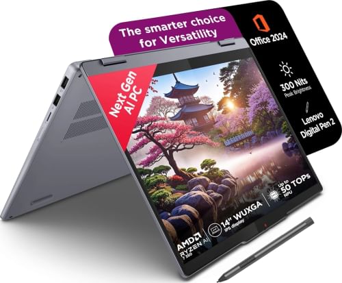 Lenovo IdeaPad 5 2-in-1 14AKP10 83KT000JIN Laptop (AMD Ryzen AI 7 350/ 16GB RAM/ 512GB SSD/ Win 11)